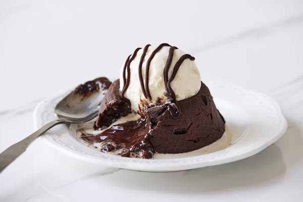 Chocolate lava cake photo